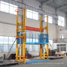 Electric hydraulic outside lift cargo elevator